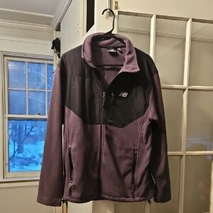 New Balance Gray and Black Fleece Jacket